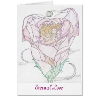 Manen och kvinnan i steg hälsningskort