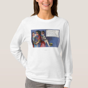 Manen och kvinnan kopplar ihop i Candlelight T Shirt