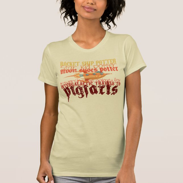 Månen skor potter! tee (Framsida)