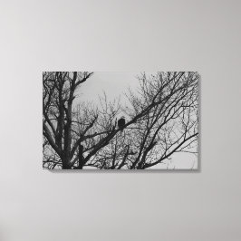 Manen tar vakt canvastryck