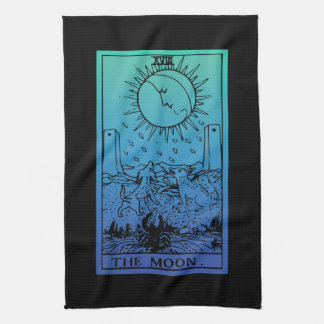 Månen Tarotkort Gradient Kökshandduk