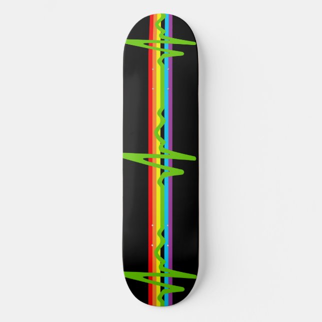 Månens skuggsida mini skateboard bräda 18,5 cm (Framsida)