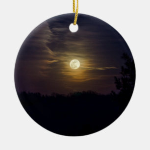 MåneSilhouette Julgransprydnad Keramik