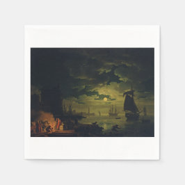 Måneskenskänsla över Palermo Högkvalitativt finkon Pappersservett