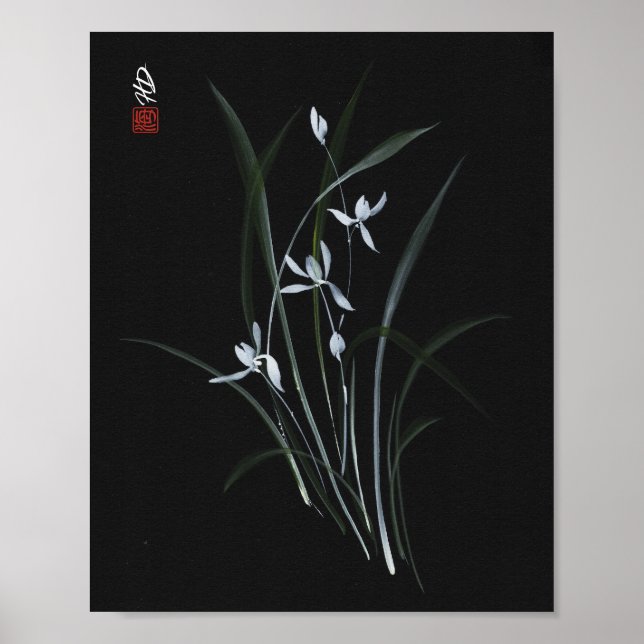 Måneskinsorkidé Poster (Framsidan)