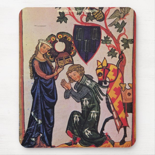 Manesse Codex Religiösa Art Mousepad Musmatta (Framsidan)