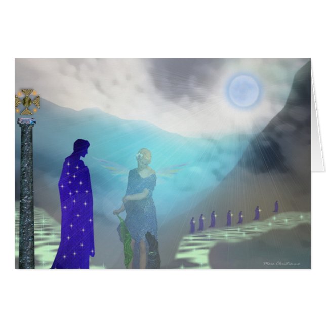 Månestam Hälsningskort (Framsidan Horizontal)