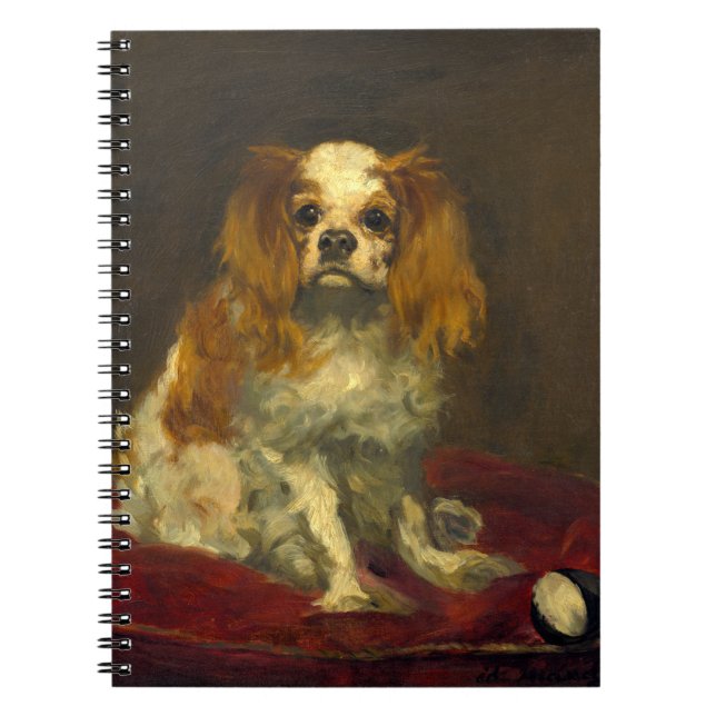 Manet A Kung Charles spanel Anteckningsbok (Framsidan)
