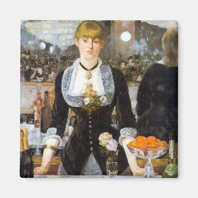 Manet: A Pub vid Folies-Bergere, 1882 Magnet (Framsidan)