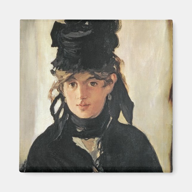 Manet | Berthe Morisot med en Bouquet of Violets Magnet (Framsidan)