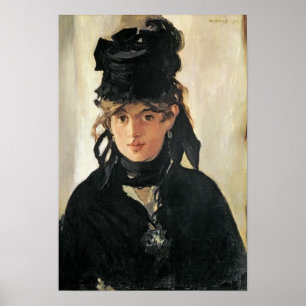 Manet   Berthe Morisot med en Bouquet of Violets Poster