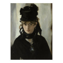 Manet Berthe Morisot med en Bouquet Violets