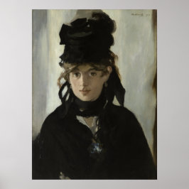 Manet Berthe Morisot med en Bouquet Violets Poster