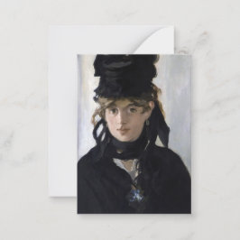 Manet - Berthe Morisot med en bukett av violetta Anteckningskort