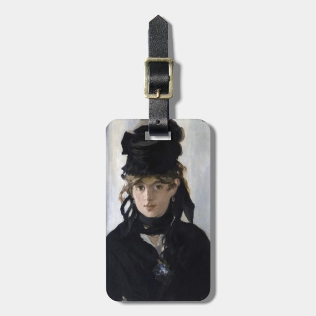 Manet - Berthe Morisot med en bukett av violetta Bagagebricka (Vertikal Framsida)