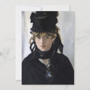 Manet - Berthe Morisot med en bukett av violetta Inbjudningar