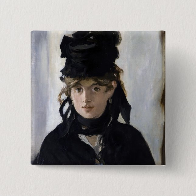 Manet - Berthe Morisot med en bukett av violetta Knapp (Framsida)