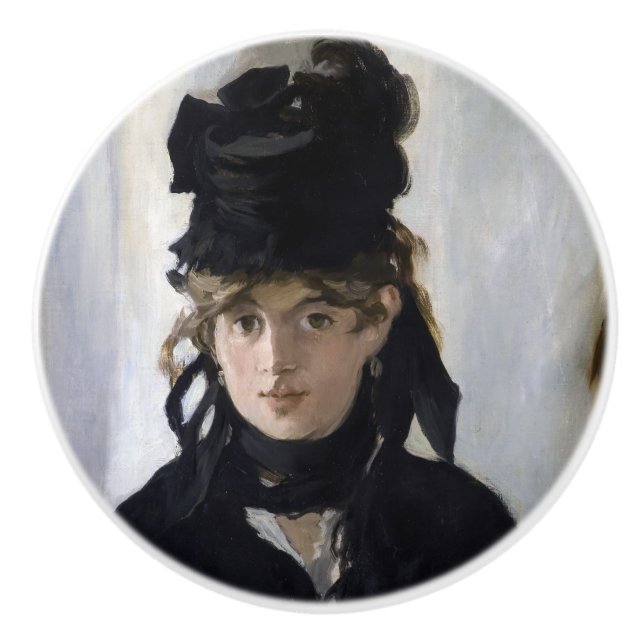 Manet - Berthe Morisot med en bukett av violetta Knopp (Framsidan)
