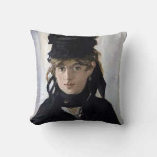 Manet - Berthe Morisot med en bukett av violetta Kudde
