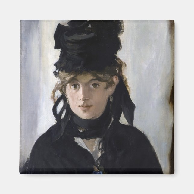 Manet - Berthe Morisot med en bukett av violetta Magnet (Framsidan)