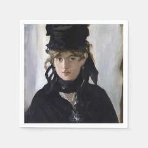 Manet - Berthe Morisot med en bukett av violetta Pappersservett