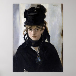 Manet - Berthe Morisot med en bukett av violetta Poster