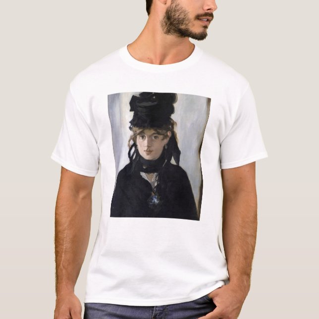 Manet - Berthe Morisot med en bukett av violetta T Shirt (Framsida)