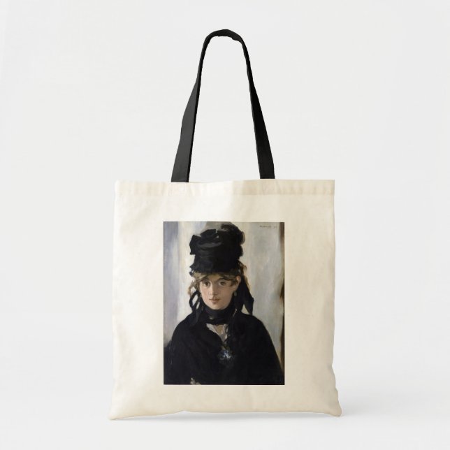 Manet - Berthe Morisot med en bukett av violetta Tygkasse (Framsidan)