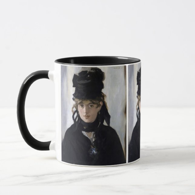 Manet - Berthe Morisot med en bukett violer Mugg (Vänster)