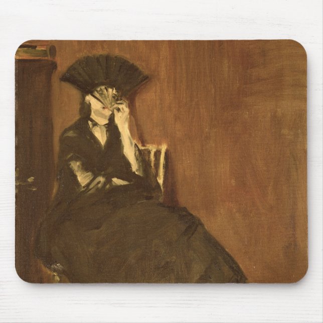 Manet | Berthe Morisot med en fläkt, 1872 Musmatta (Framsidan)