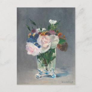 Manet   Blommor i Crystal Vas, c.1882 Vykort