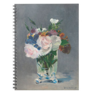 Manet   Blommor i en kristallvas, c.1882 Anteckningsbok Med Spiral