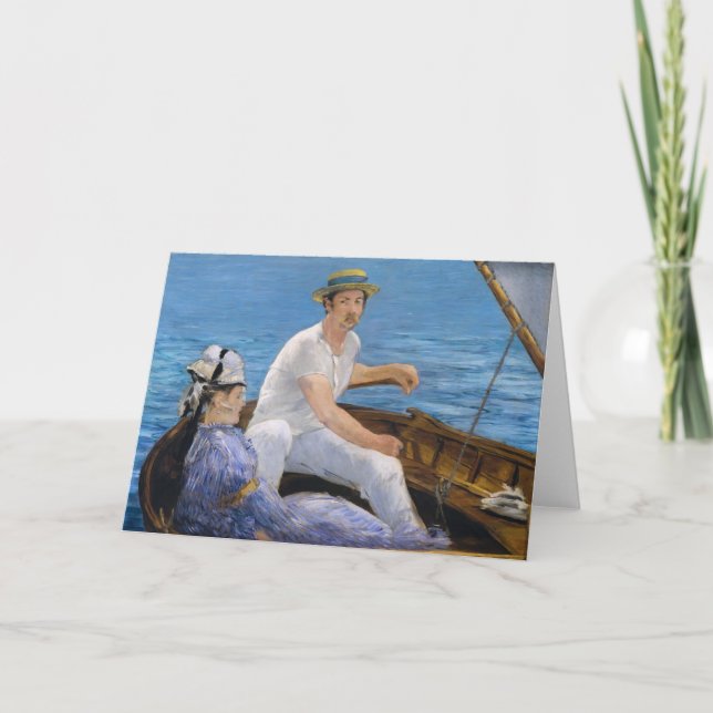 Manet Boot Greeting Card Kort (Framsida)
