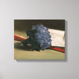 Manet bukett av Violets, 1872 Canvastryck