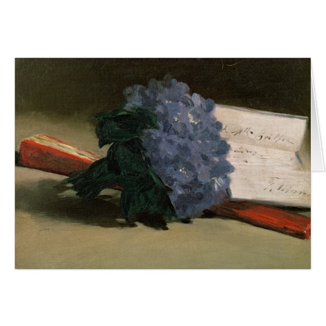 Manet | bukett av Violets, 1872 Hälsningskort (Framsidan Horizontal)