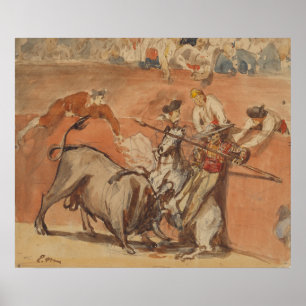 Manet - Bullmatch (1865) Poster