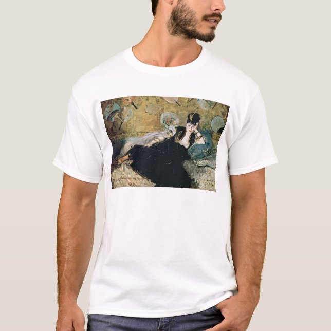 Manet | damen med fläktar tee shirt (Framsida)