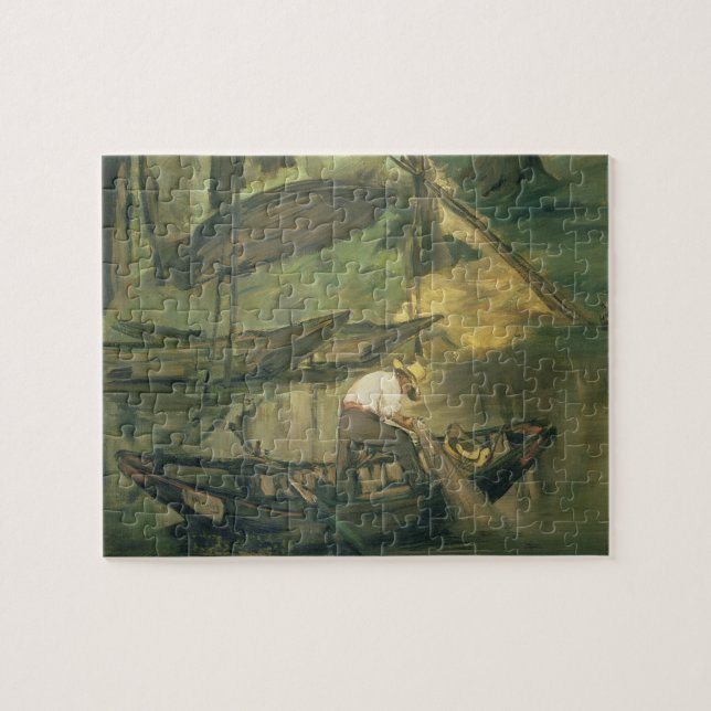 Manet | fiskaren, c.1861 pussel (Horisontell)