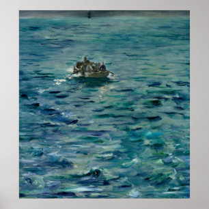 Manet flykten av Henri de Rochefort Poster