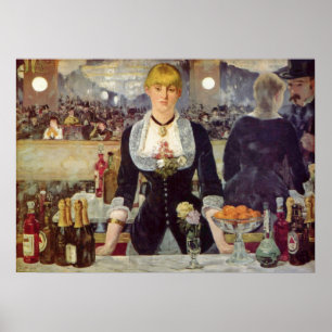 Manet Follies Bergere Bartender Poster