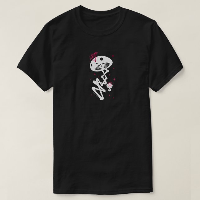 manet för ande för psykisk spöke för kassörskjorta tee shirt (Design framsida)