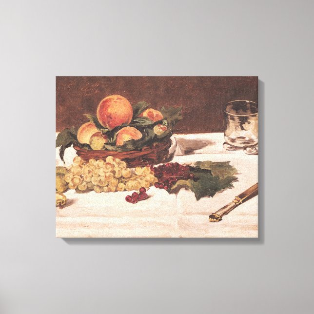 Manet | Fortsatt livslängd: Frukt på Bord, 1864 Canvastryck (Framsida)