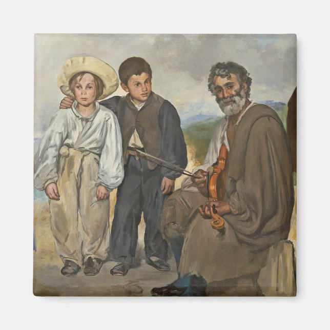 Manet | Gamla musiker, 1862 Magnet (Framsidan)