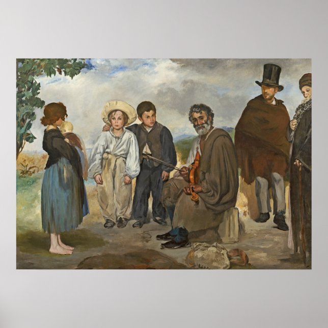 Manet | Gamla musiker, 1862 Poster (Framsidan)