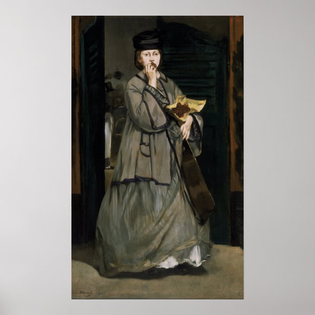 Manet - Gat sångare Poster (Framsidan)