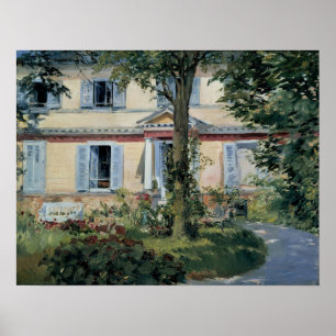 Manet - House At Rueil Poster