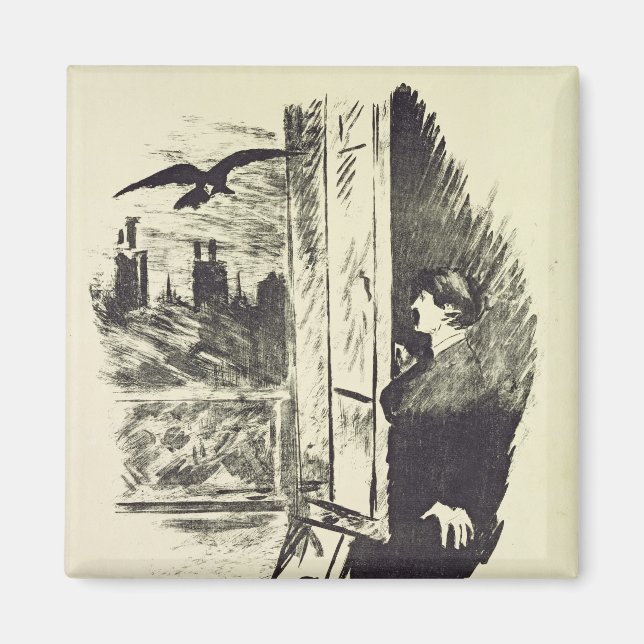 Manet | Illustration for 'Raven' Magnet (Framsidan)