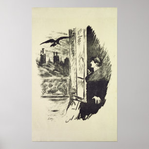 Manet   Illustration for 'Raven' Poster