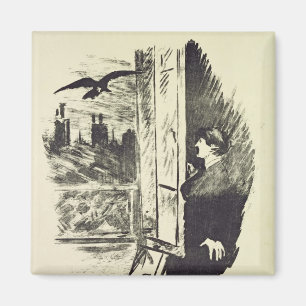 Manet   illustration för 'Raven'en Magnet