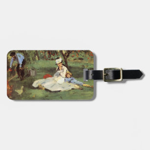 Manet Impressionist Fransk Family Garden Painting Bagagebricka